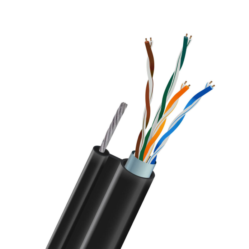 Кабель вита пара FTP CAT5E CU 0.5 LDPE Outdoor багатожильний дріт 7x0.45mm Kraft 305m Кабель вита пара FTP CAT5E CU 0.5 LDPE Outdoor багатожильний дріт 7x0.45mm Kraft 305m