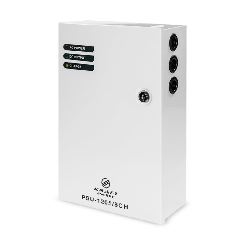 Джерело безперебійного живлення Kraft PSU-1205/8CH Джерело безперебійного живлення Kraft PSU-1205/8CH