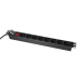 Блок розеток Trinix TRX-PDU/8M-16А Black для комутаційної шафи 19“ на 8 розеток, з вимикачем Блок розеток Trinix TRX-PDU/8M-16А Black для комутаційної шафи 19“ на 8 розеток, з вимикачем